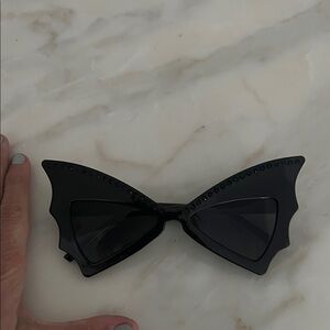 Black “Bat” Sunglasses NEW Never worn